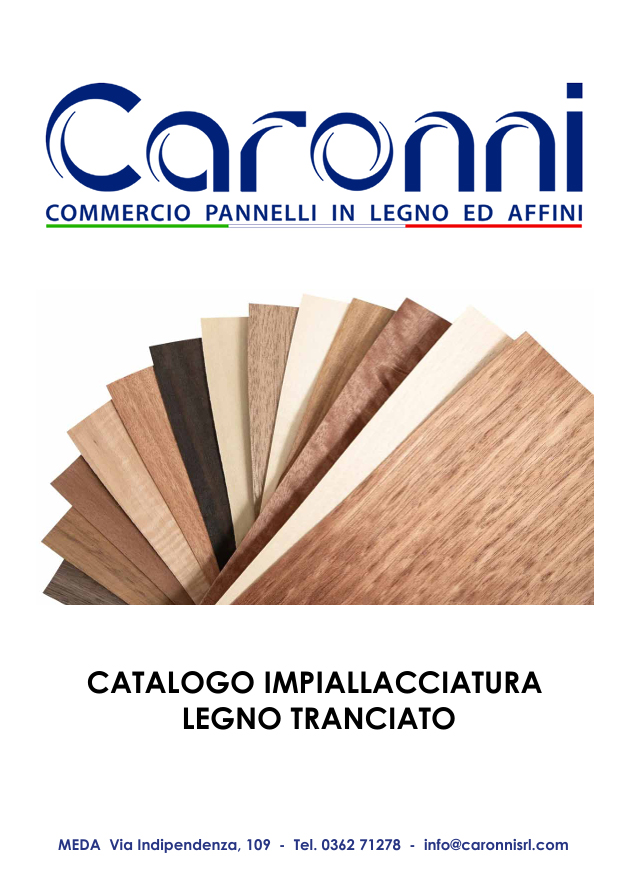 Copertina Catalogo Finiture Pannelli Placcati